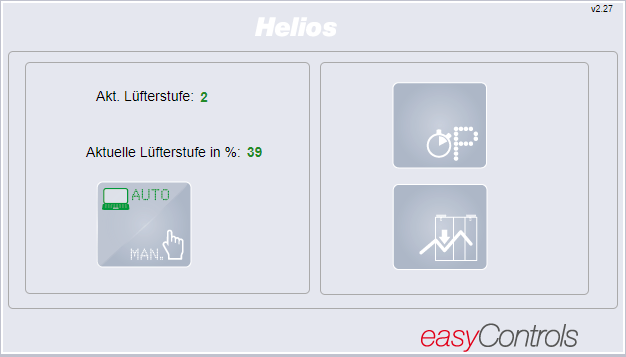 Helios KWL Wohnraumlüftung konfigurieren